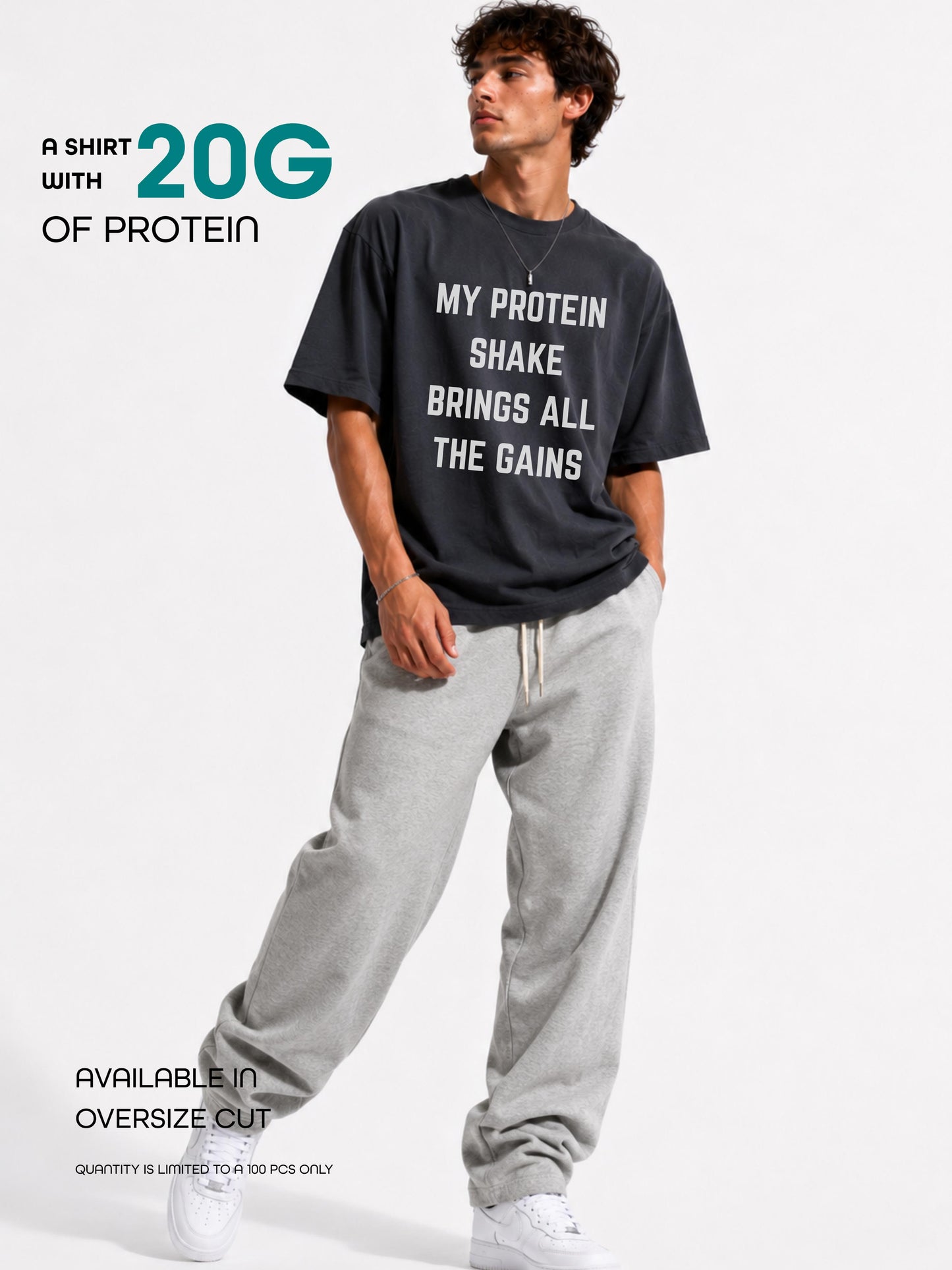 20G Protein Oversized Tshirt