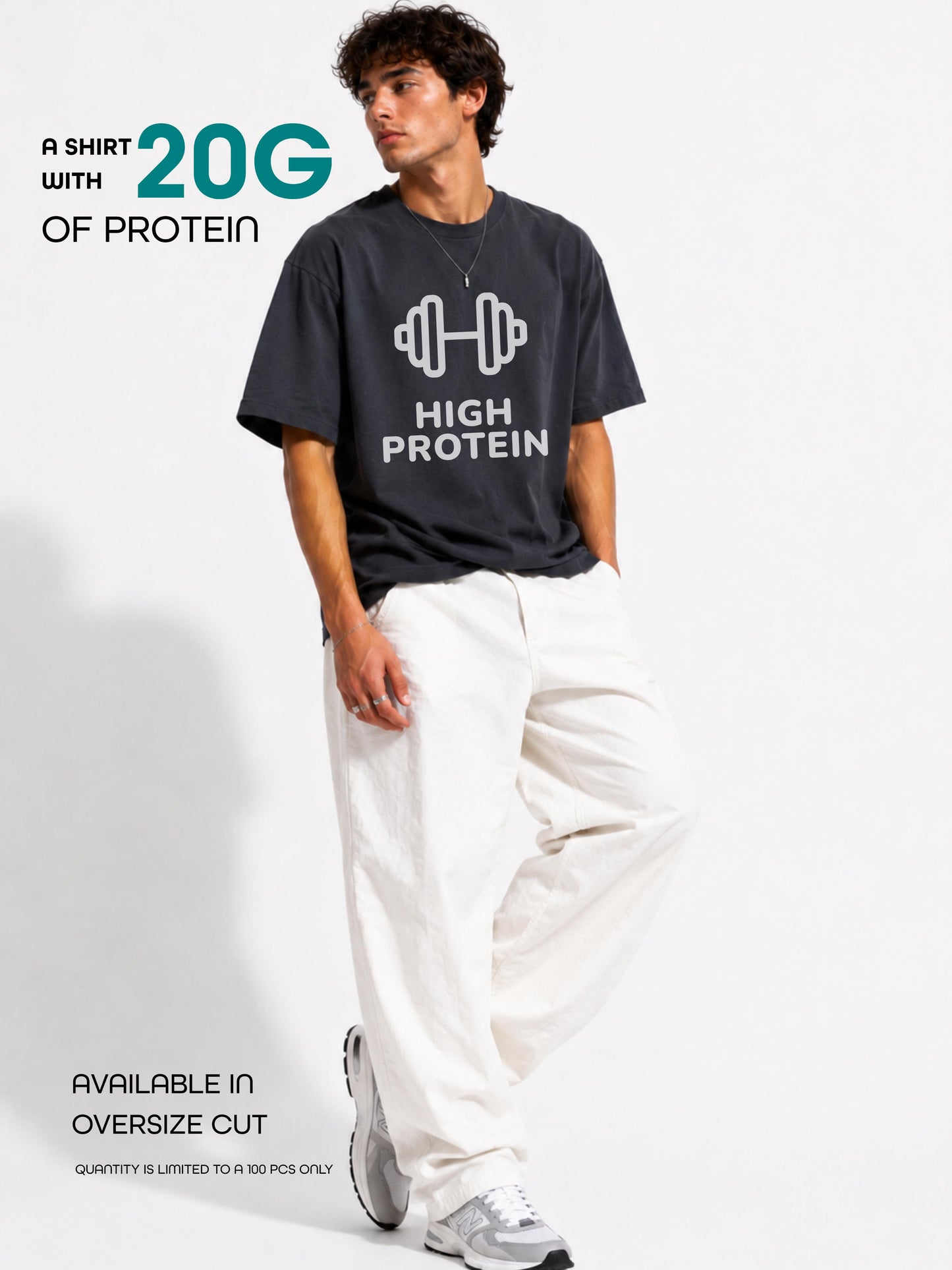 20G Protein Oversized Tshirt