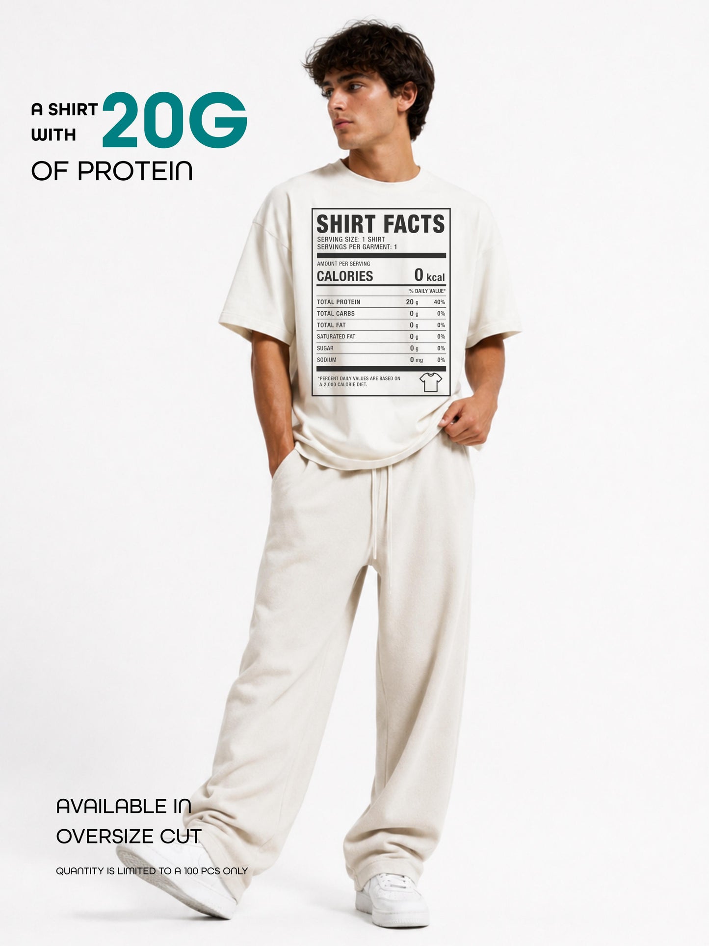 20G Protein Oversized Tshirt