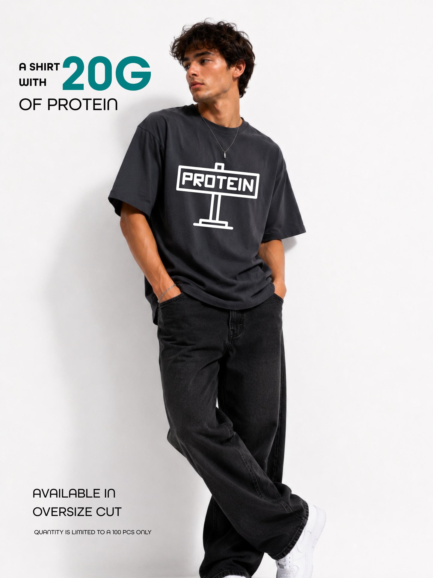 20G Protein Oversized Tshirt