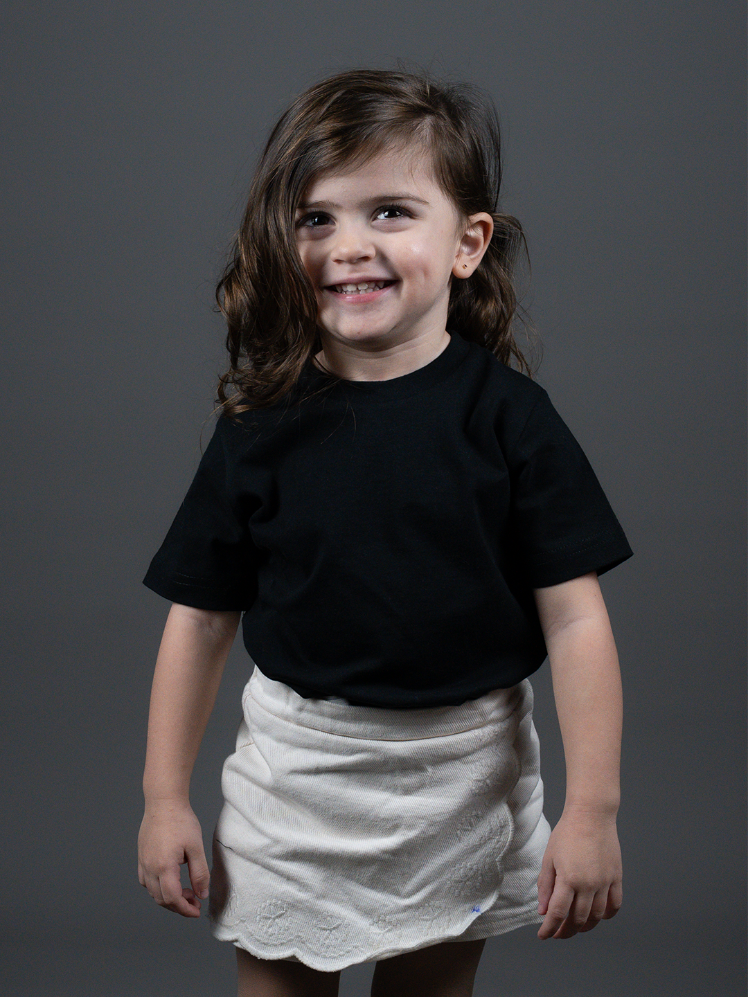 Kids Black T-Shirt - 100% Cotton